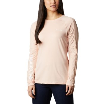 Columbia Windgates Long Sleeve, Sudaderas Rosas Para Mujer | 047159-EWK